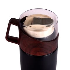 Stylish Black 500ml Stainless Steel Bottle Single Layer Rugged Water Cup For Camping Sports Gym