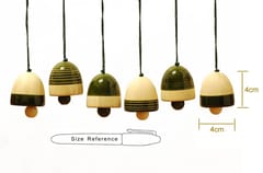 Wood Christmas Decor (Green) Pack Of 6  By cThemeHouseParty