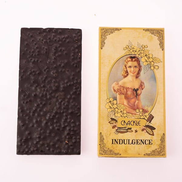 Crackle Chocolate Bars with crackling feeling