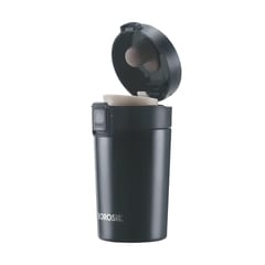 Borosil Coffeemate Insulated Mug, Vacuum Insulated Travel Coffee Mug with Lid, 8 Hours Hot and 14 Hours Cold, 300 ml (Stainless Steel)