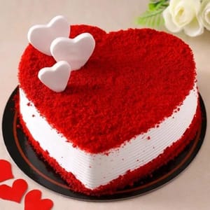 Heavenly Classic Red Velvet Cake(Design as per availability)