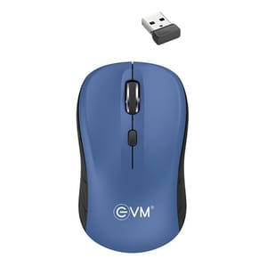 EVM-WM009 High-Precision Blue Wireless Optical Mouse crafted to bring its unique style to your work and perfectly fits in the palm of the hand for enhanced comfort
