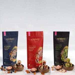 California Pistachio Crunch + Cranberry Almond Crisp And Blueberry Almond Crisp Gift Pack Of 3 Combo Of 3 For Gifting