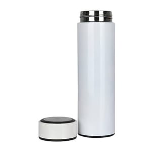 500ml Double Wall White Stainless Steel Vacuum Flask Hot & Cold Water also perfect Gift for corporate which can be customizable through screen printing and laser engraving