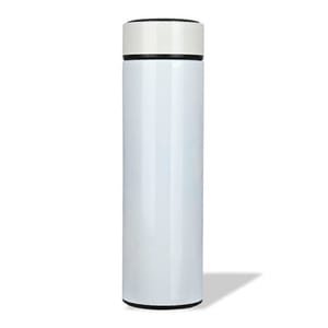 500ml Double Wall White Stainless Steel Vacuum Flask Hot & Cold Water also perfect Gift for corporate which can be customizable through screen printing and laser engraving