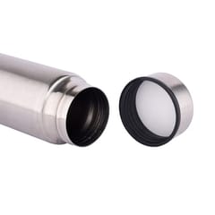 500ml Single Wall Silver Stainless Steel Vacuum Flask with Hot n Cold water also customizable through screen printing and laser engraving.