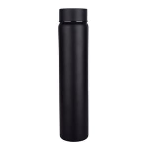500ml Single Wall Black Stainless Steel Vacuum Flask with Hot n Cold water also customizable through screen printing and laser engraving.