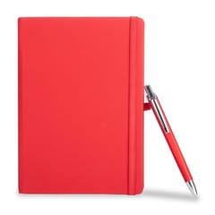 Red Corporate Diary With Pen Combo set of 1 Pc for Corporate Gift