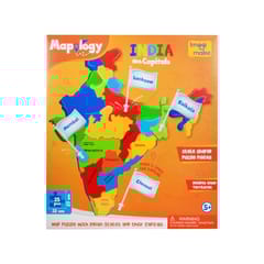 IMAGI MAKE MAPOLOGY INDIA WITH CAPITAL MAP PUZZLE