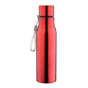 Single walled Aluminium Durable Red 750 ml Sturdy Sports Bottle