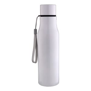 Aluminium Durable White 750 ml Sturdy Sports Bottle