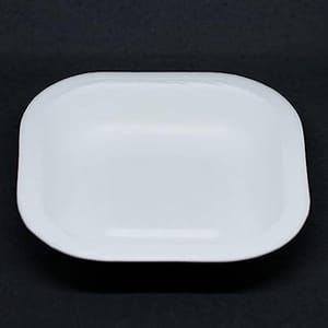 Natural Disposable and compostable 100% eco-Friendly Sugarcane Bagasse Pulp 6" Square Party Plates (100)