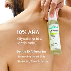10% AHA Body Exfoliator with Green Tea for Dark Spots & Pigmentation | Reduces Dark Patches, Exfoliates & Removes Tan | Smoothens Skin | For All Skin Types - 110ml