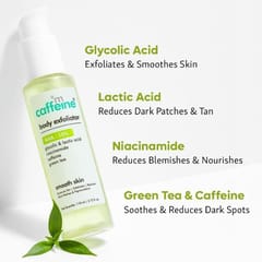 10% AHA Body Exfoliator with Green Tea for Dark Spots & Pigmentation | Reduces Dark Patches, Exfoliates & Removes Tan | Smoothens Skin | For All Skin Types - 110ml