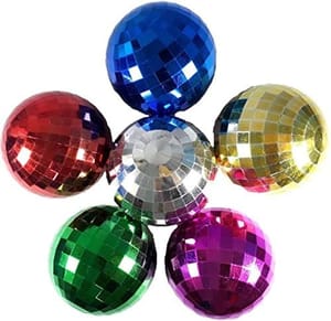 12 Pcs Small Balls Multicolour Mirror Look Christmas X-Mass Tree Decoration Hangings Ornaments Balls  By cThemeHouseParty