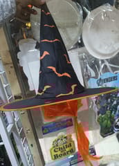 ThemeHouseParty Halloween Witch Hat for Halloween Party accessory for Halloween party print as per available