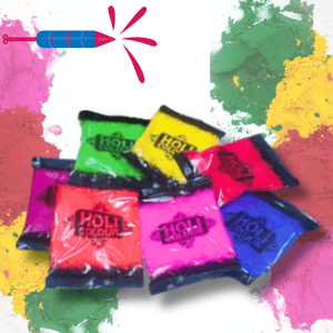 Herbal Holi color 100 % Herbal Non Toxic with scent - 10 shades - 800 Gms safe for children