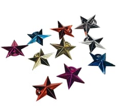 Plastic Christmas Tree Stars Decoration Items Multi 30 pcs By cThemeHouseParty