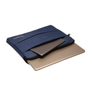 Handy 15inch Navy Blue Laptop Sleeve Bag Slim design allows one to carry the case by itself or in a bag