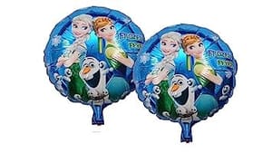 Frozen Foil Balloons Set of 2 pcs (Round Shape) 18" for theme party Decoration/Party Supplies