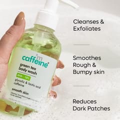 10% AHA - Glycolic Acid & Lactic Acid Body Wash | Body Wash Shower Gel for Dark Spots & Dark Patches | Helps Improve Rough, Bumpy & Strawberry Skin | For Men & Women - 200ml
