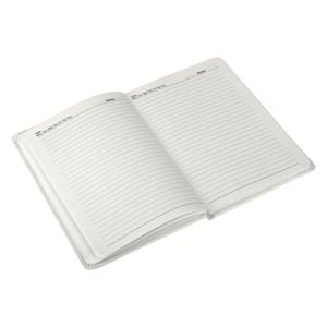A5 Classic White Corporate Diary with Italian PU Cover Diary_04 budget-friendly & best selling gifting items For Corporate