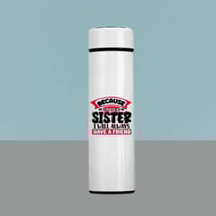 Sister Rakhi Hamper  Includes Rudraksha Rakhi,Best Sister Tea Mug,Temperature Bottle,Keychain,Chocolate Pouch & Best wishes Card a personal touch to the gift hamper