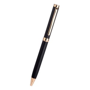 Classic Matte-finished Black Pen with Golden Finishing with a pointed nib ,Ideal Corporate gift suitable for all industries