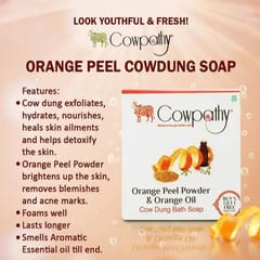 Orange Peel Powder & Oil Cowdung Soap - Pack of 7