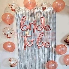 Bride To Be Rose Golden Foil Balloon16 inch Rose Gold Bachlorette Bride to Be Foil Balloons for Bride Party Bachlorette For Decoration