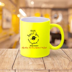 Sweet And Spice Neon Yellow Mug 330ml(11oz)Qty 1 Pc of Using white hard ceramic - Can be Customized As Per Requirement