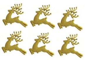 6 pcs Christmas Tree Ornaments Xmas Tree hangings Reindeer/Rain Deer Christmas Tree Decoration  By cThemeHouseParty