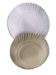 White Paper Plate , Disposable White Round Paper Plate ,6.5 inch ,(25 TO 30 pcs)