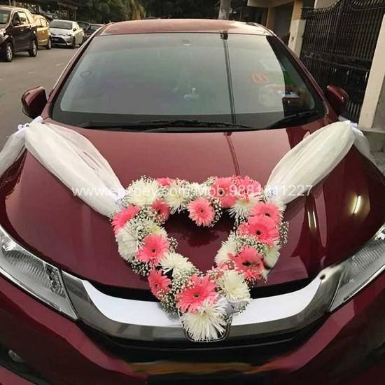 Wedding Car Decoration Simple