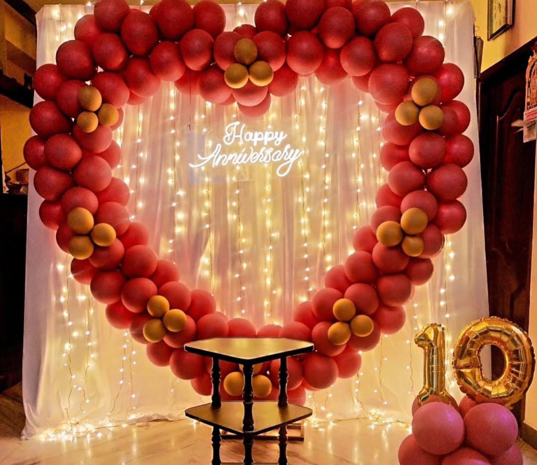 10th anniversary decoration heart shape image 1