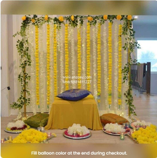 Haldi Backdrop Decoration