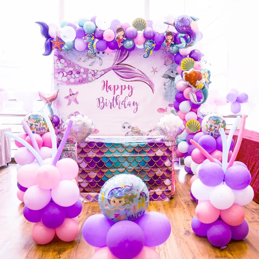 Under The Sea Mermaid Birthday Decoration