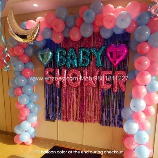 Baby Boy / Baby Girl Balloon & Fringe Decoration