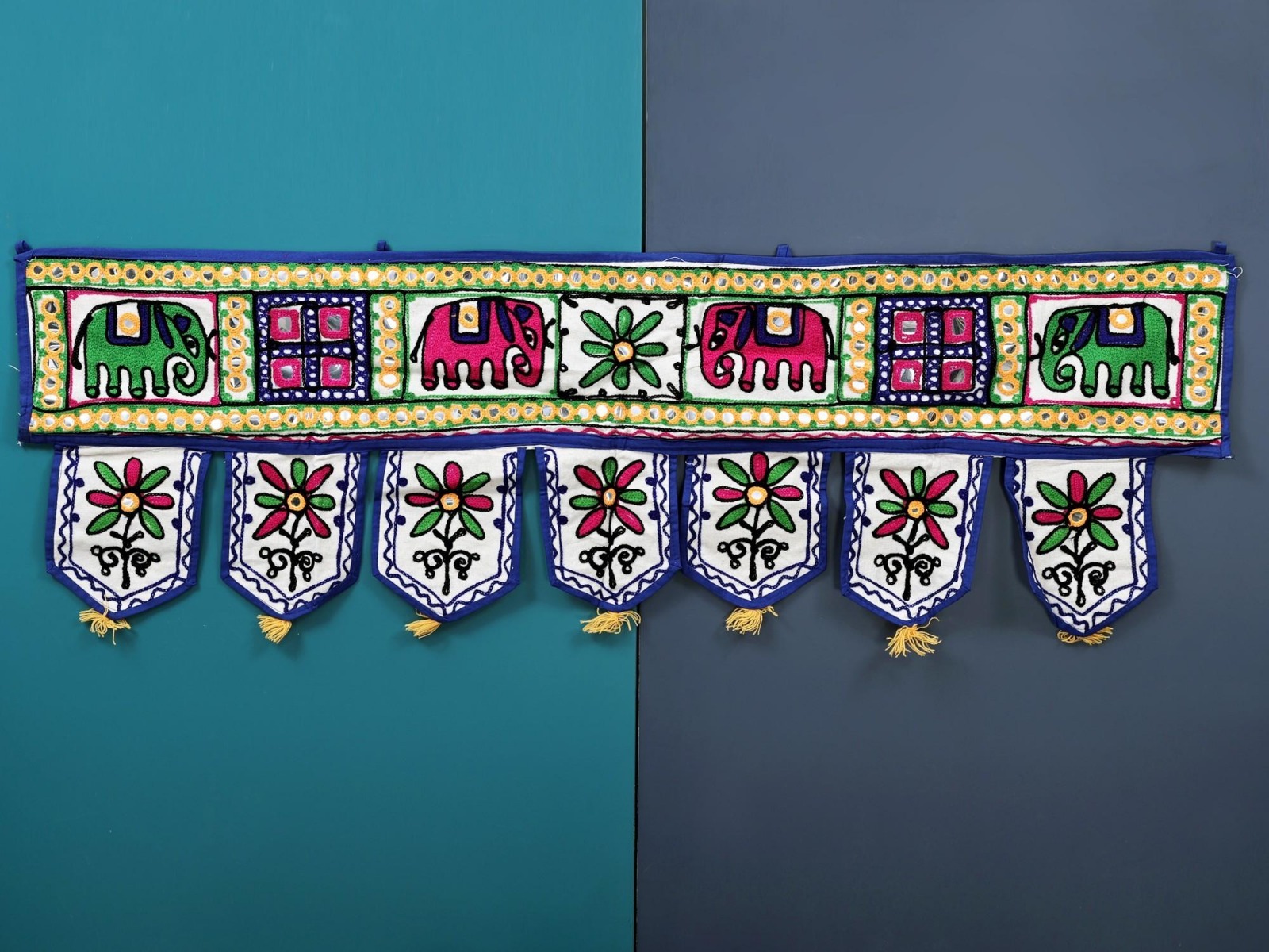 Premium Elephant Embroidery Toran