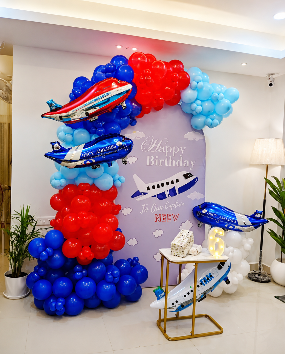 Birthday decoration Aeroplane Theme Decoration image 1