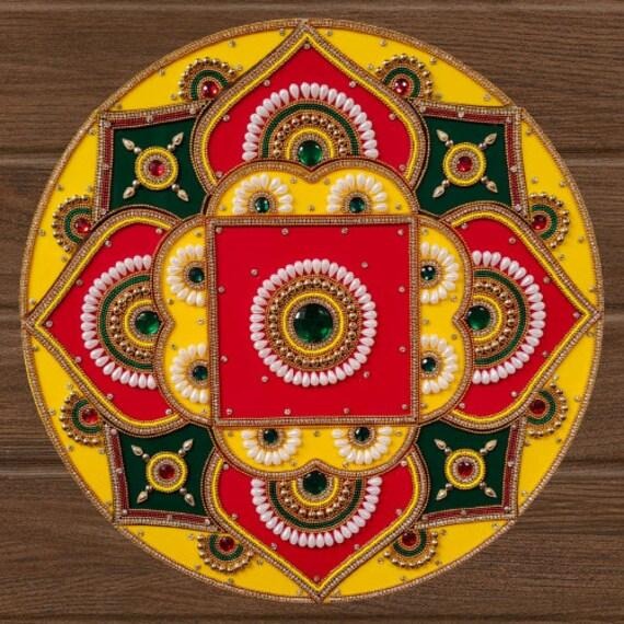 Kundan Acrylic Rangoli