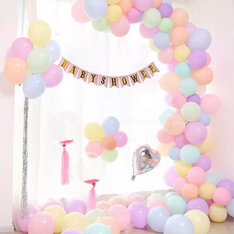 Multicolour Baby Shower Balloon Decor