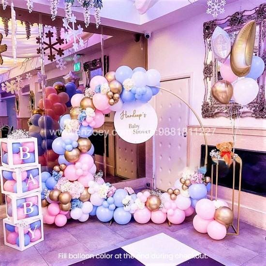 Baby shower blue pink theme