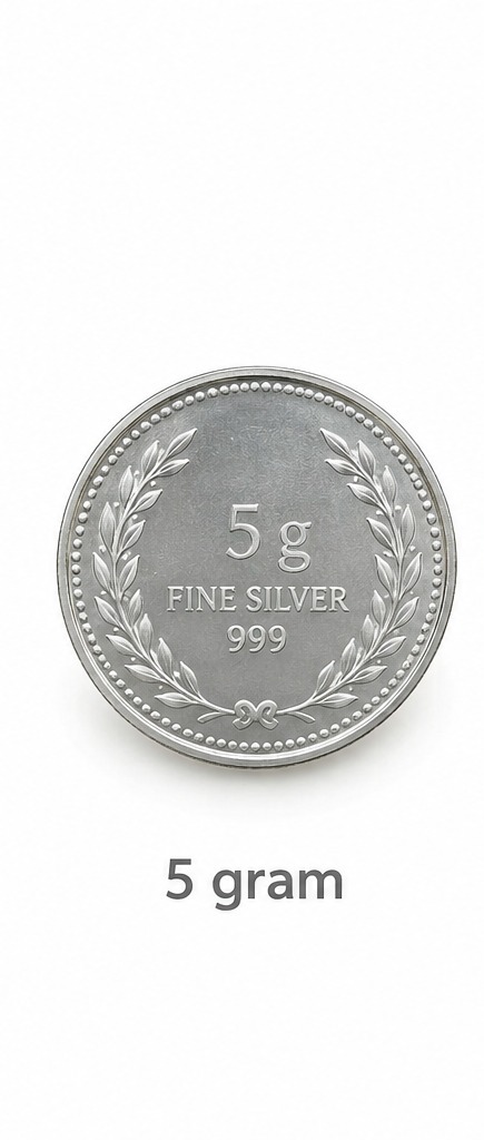 5 g Silver Coin – Lakshmi / Ganesh