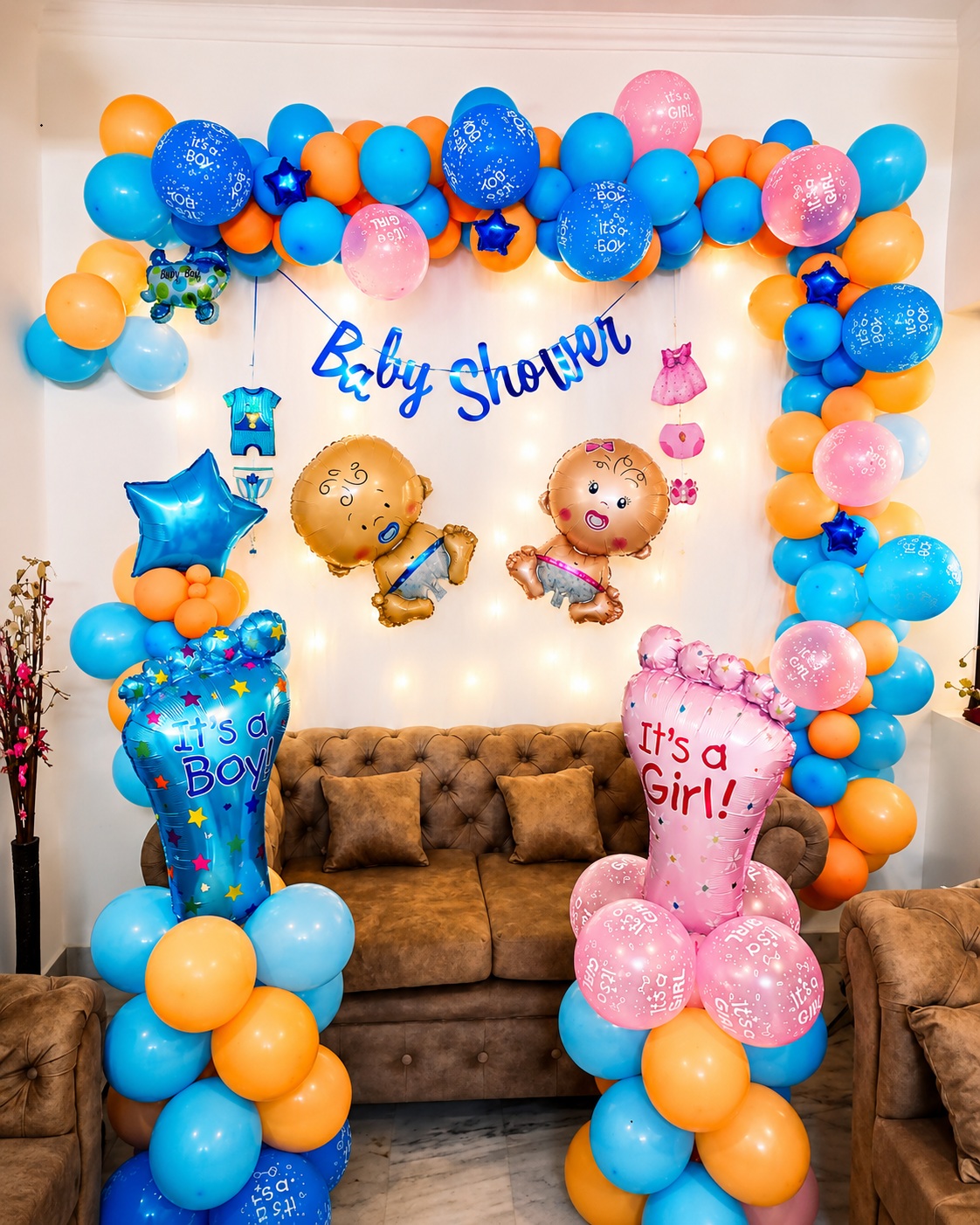 Baby Shower balloon decoration image 1