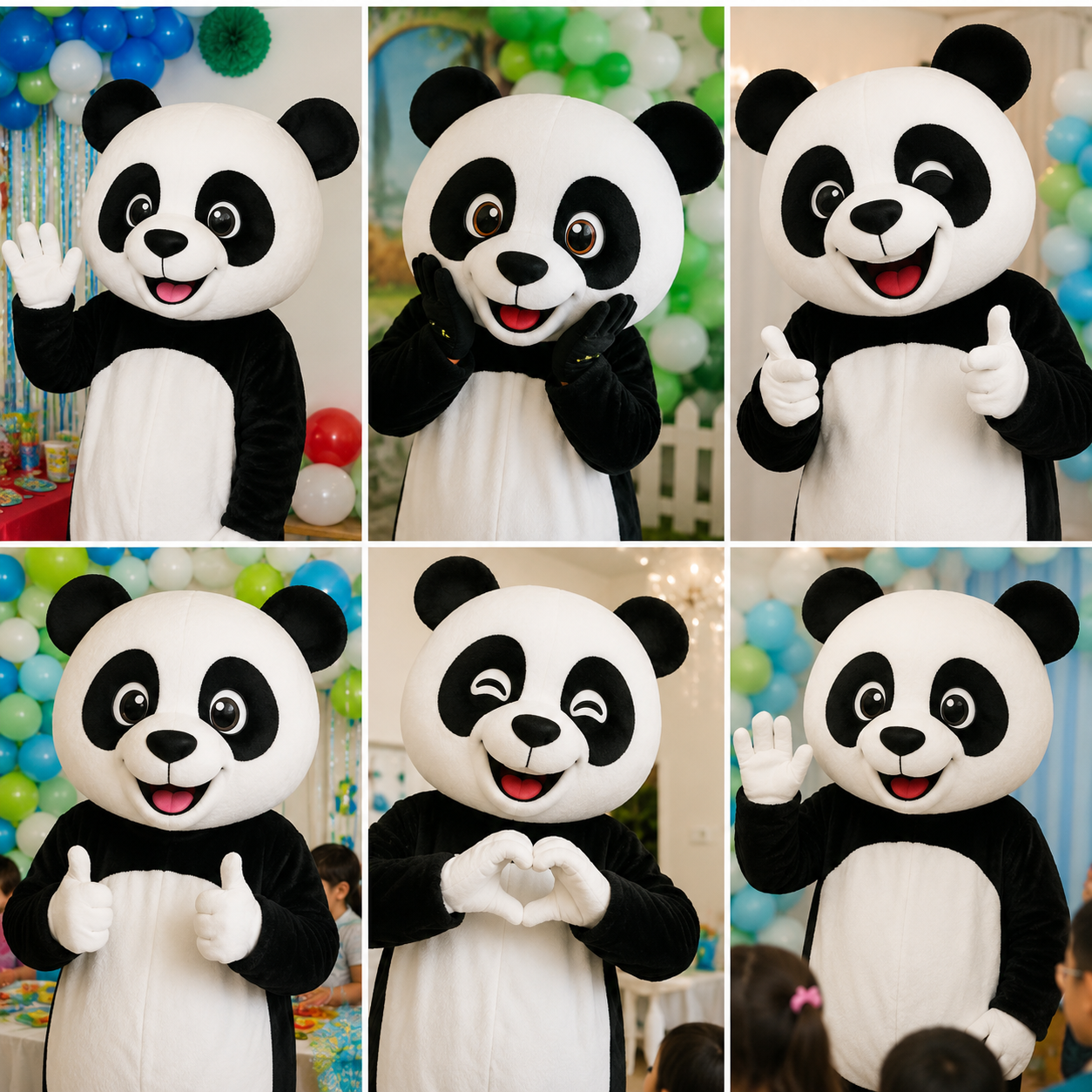 Live Cartoon Mascots For Kids Birthday Party