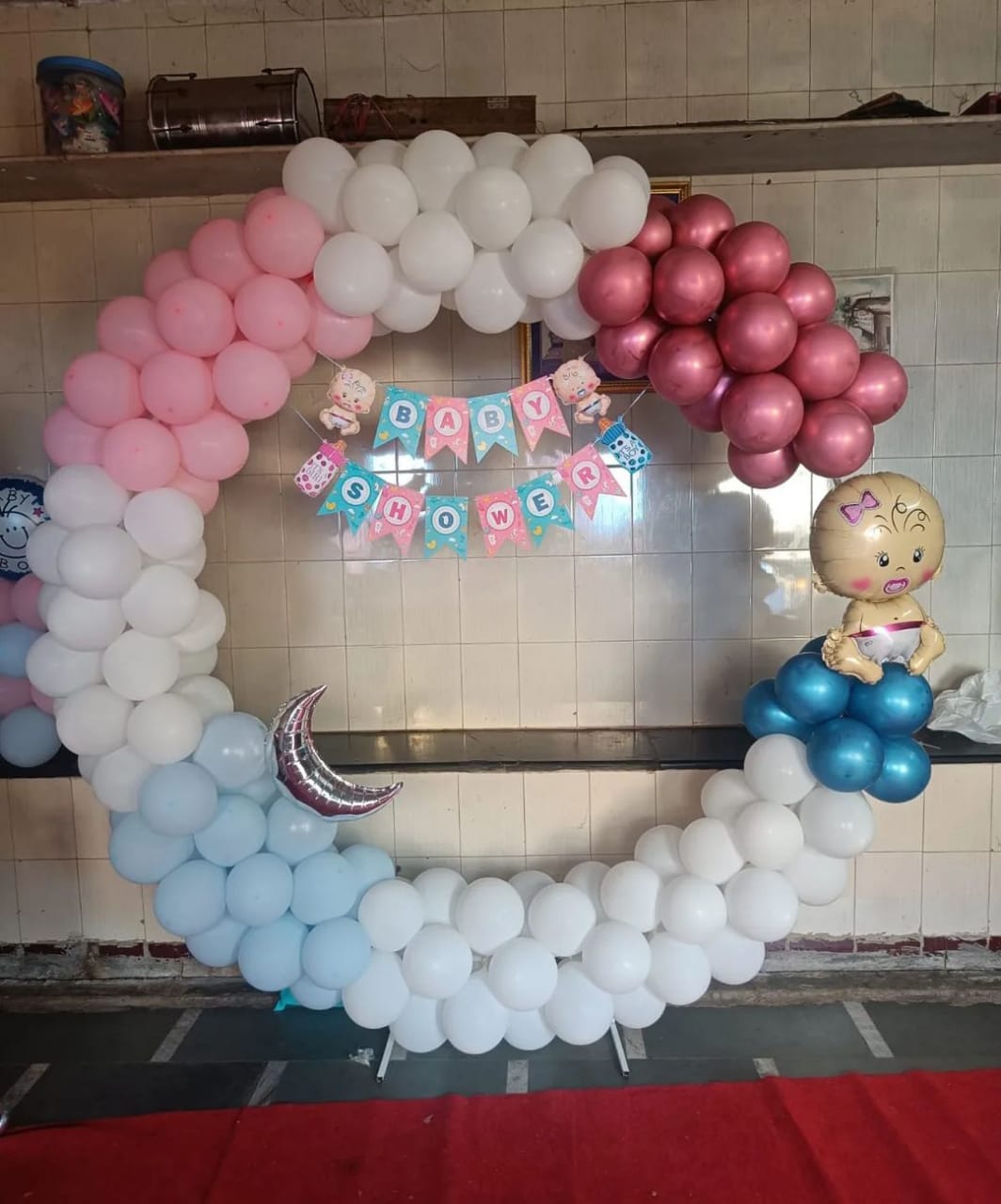 Baby Shower Decoration mom to be party decore color balloon Godh Bharai Home Decoration image 6
