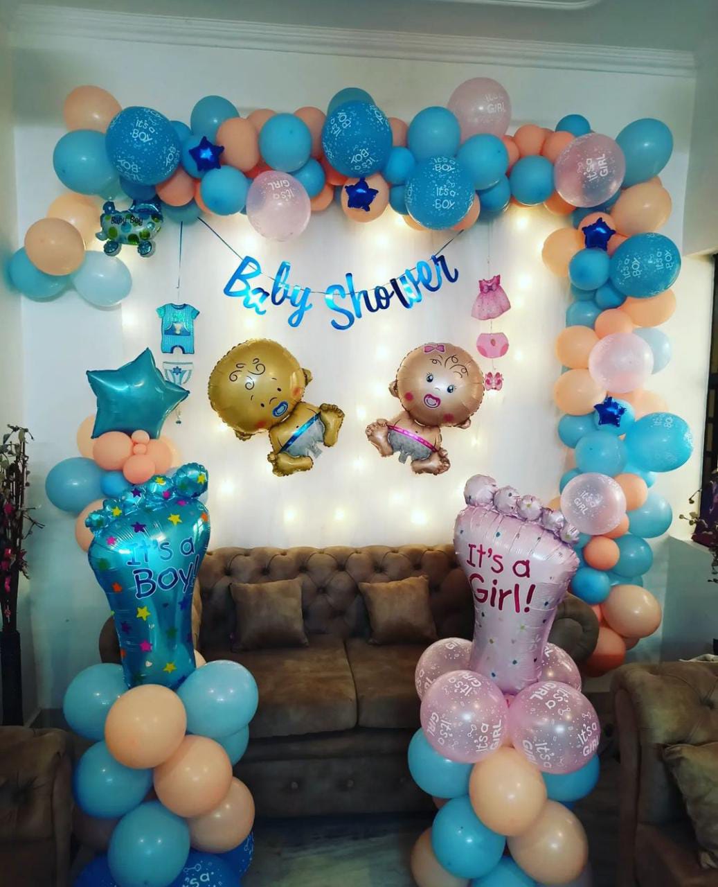 Baby Shower Decor mom to be party decore pastel color balloon Godh Bharai Home Decoration