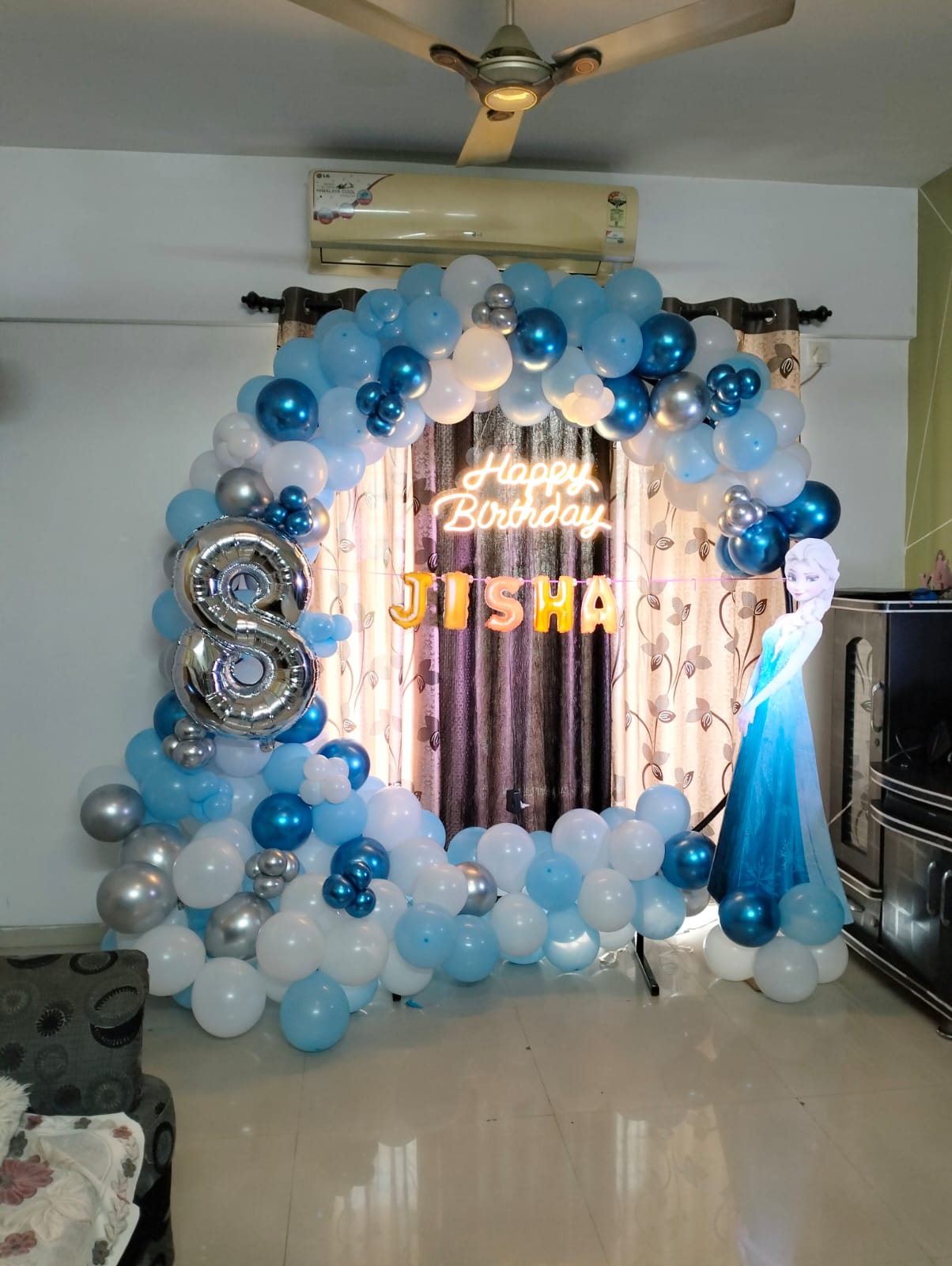 Happy Birthday Party Ring Decoration birthday celebration mix balloon chrome image 10