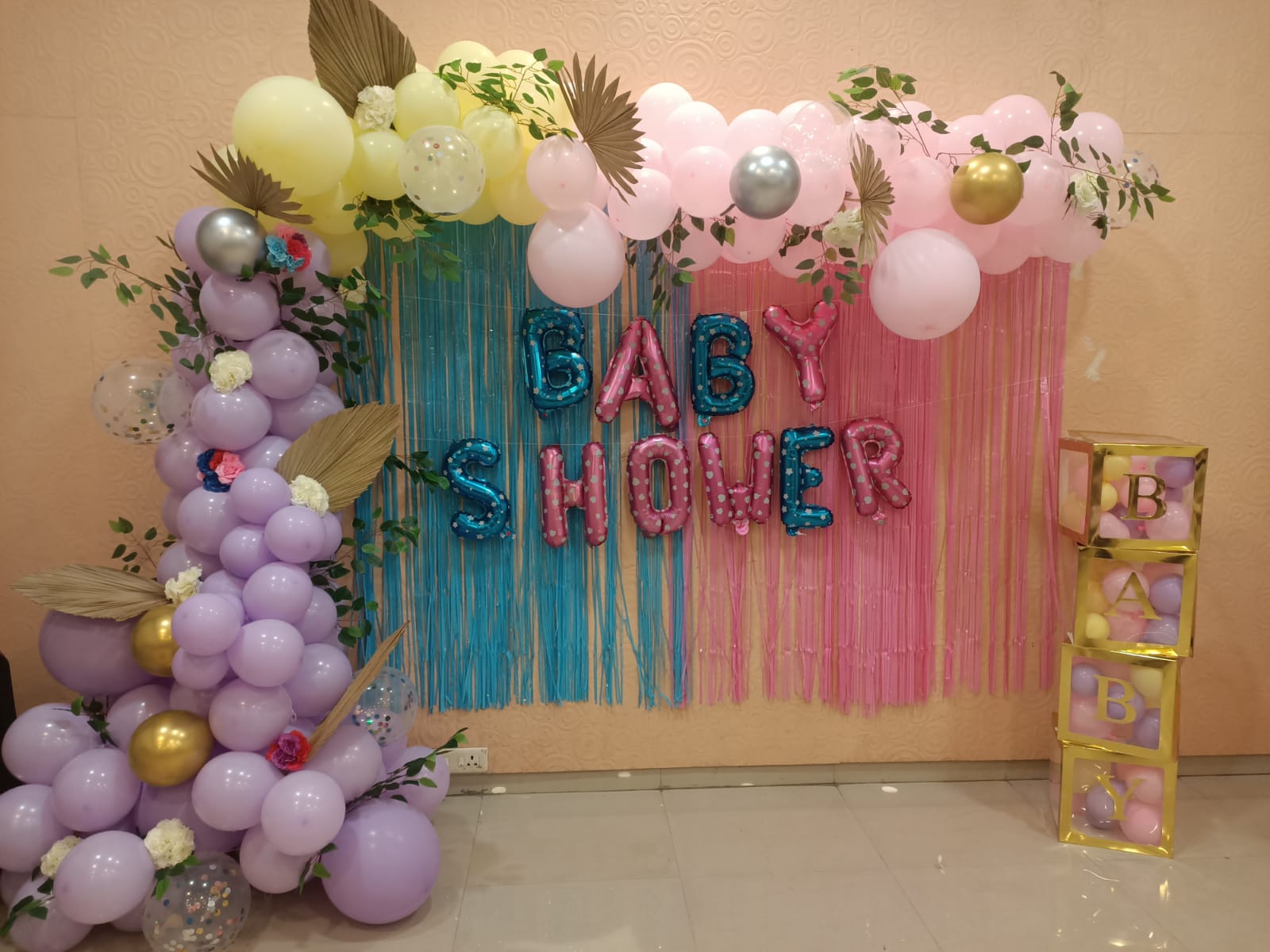 Baby Shower Decor mom to be party decore ring led color balloon Godh Bharai Home Decoration image 4